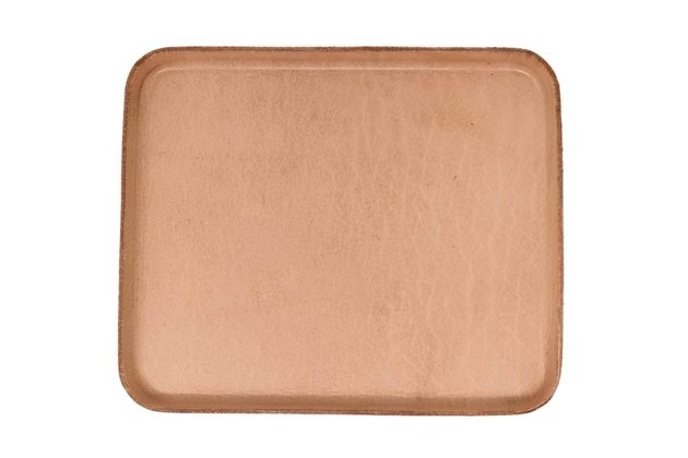 This rectangular tray is the definition of simple elegance. It's handmade in the USA and while it only comes in one color, this natural tone is sure to match with anything.