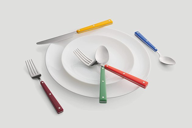 Dinner just got a whole lot more exciting with the addition of this colorful combo. The vibrant set is dishwasher-safe, ultra-durable, and includes a whopping 25-year limited warranty.