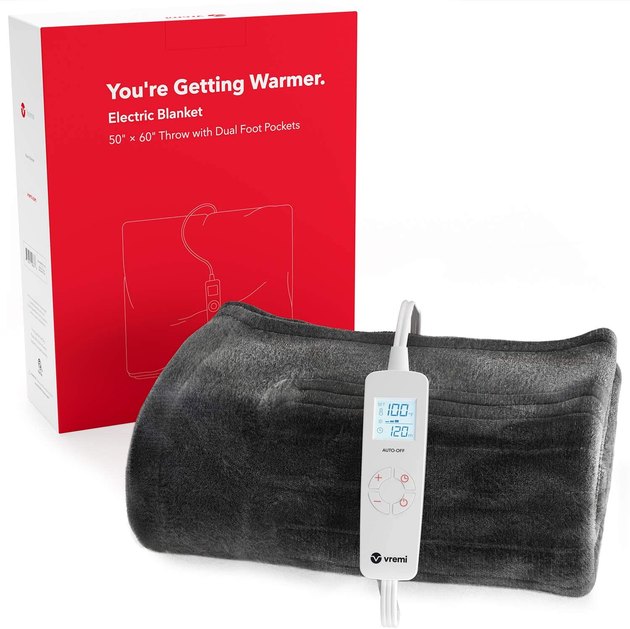 When even a pair of fuzzy socks isn’t enough to keep your feet warm, try this electric blanket. Made with designated foot pockets, six heat settings, and eight time modes, this blanket is the perfect solution for staying warm. Did we also mention it’s easy to clean and machine washable?