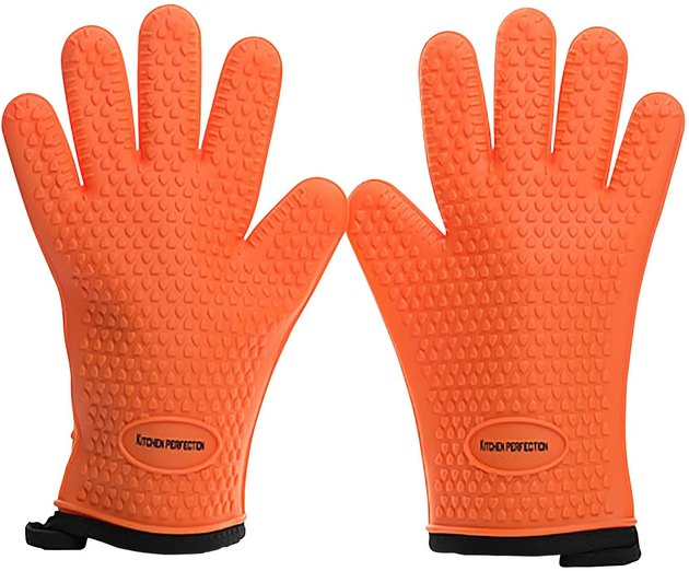 These silicone gloves are heat resistant up to 500 degrees. It's a must for the summer grilling fanatic.