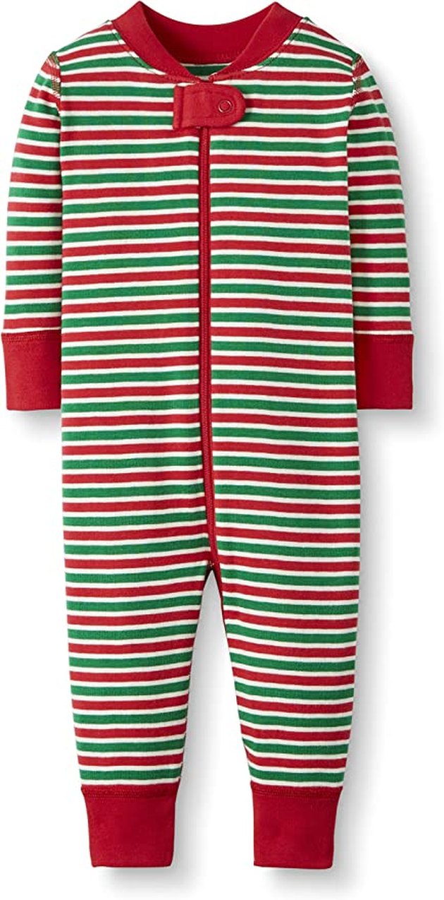Choose from seven festive patterns that'll surely get your kiddos into the spirit of the season. Each footless onesie is made from 100% cotton, with a zipper closure and a snug fit.