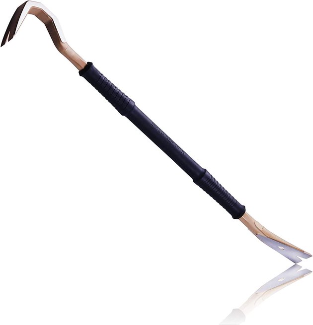 This 30" wrecking crowbar by Spec Ops is made of heat-treated steel and has extreme prying power. The product also features multiple nail pullers so you can pry pretty much anything your project can throw at you. 