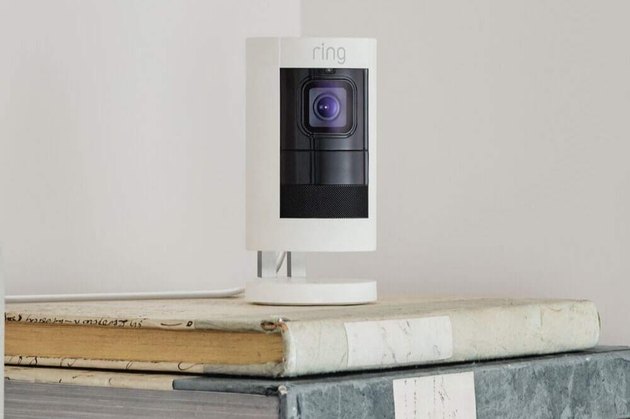 See, hear and speak to people from your phone, tablet or select Echo device with Stick Up Cam Elite, a Power over Ethernet camera that can be mounted indoors.
With Live View, you can check in on your home any time through the Ring app.
With a Ring Protect Plan (subscription sold separately), record all your videos, review what you missed for up to 60 days, and share videos and photos.