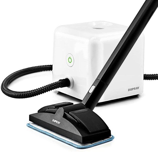 The Dupray steam cleaner is a multifunctional option is easy to use and only requires tap water to clean and sanitize without harsh chemicals. It heats up to 275 degrees in a matter of minutes and comes with an 18-piece kit with extra tools to keep your floors looking spotless.