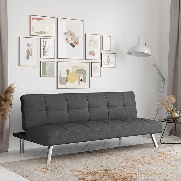 We love comfort on a budget. While simple in its design, sleep brand Serta infused all of the elements of a great mattress into this futon for a comfy and easy option for overnight guests (or movie dates).