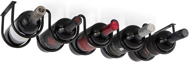 Save on space with this under-cabinet wine rack. It can hold up to five bottles and can be installed in a matter of minutes.