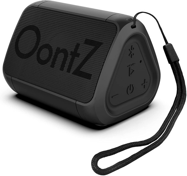 This speaker exemplifies getting a lot of bang for your buck. While inexpensive speakers often lack in quality, the sound on this OontZ product is exceptional. It's also water-resistant, lightweight, and very cool looking. 