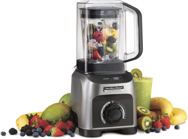 This Hamilton Beach model is quiet but powerful with a 1,500-watt motor and removable shield that dampens noise during blending. In terms of warranty, you have limited coverage for five years.