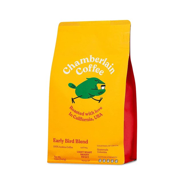 If you know someone who loves to wake up in the morning with a cup of coffee, try gift them the Chamberlain Coffee Early Bird Blend Grounds. This light roast blend is made from organic beans that were sourced fair trade and roasted and prepared in California.