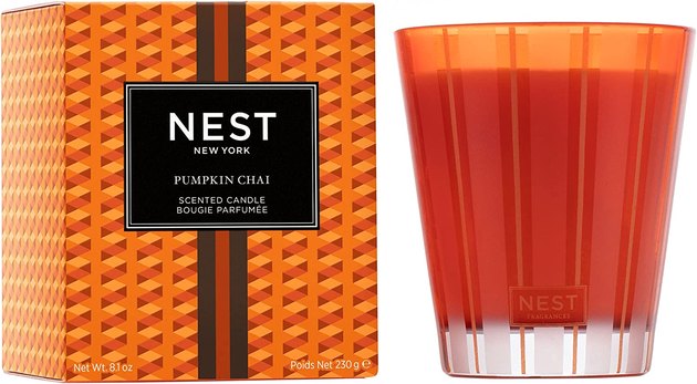 Luxury fragrance at its finest, the NEST pumpkin candle has an elevated fall scent with festive (and gift-ready) packaging to match.