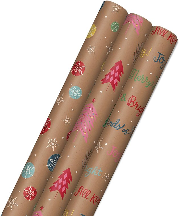 Equal parts adorable and sustainable, this recyclable wrapping paper will bring all the holiday cheer. 
