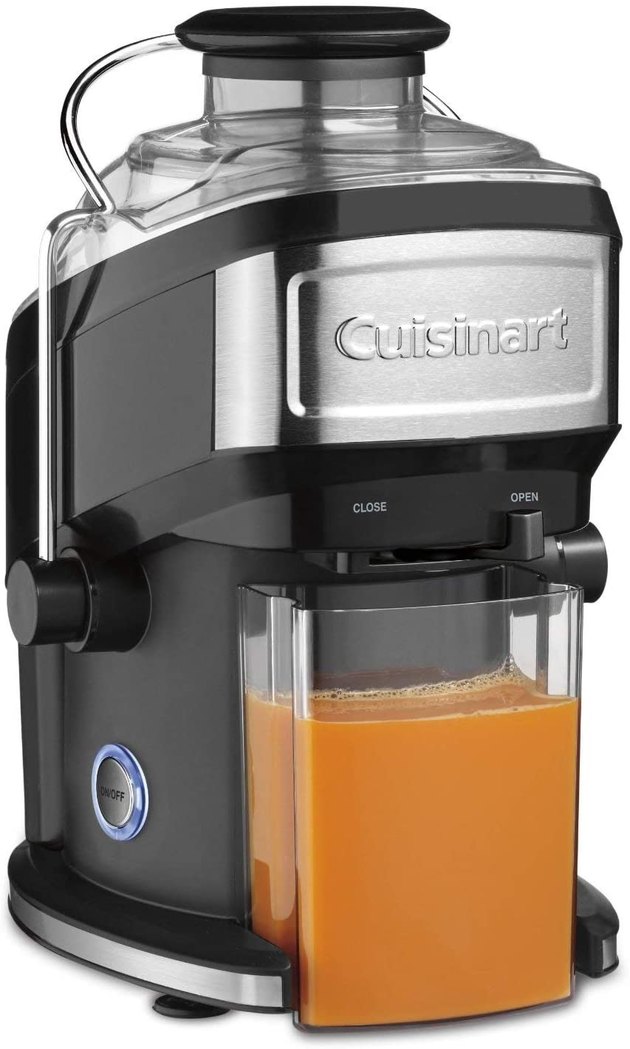 A trusted brand, easy-to-use product, and affordable price are just three of the things that make this juicer so great. The dishwasher-safe parts make cleanup a breeze. Plus, the compact size will fit perfectly in smaller kitchens. The Cuisinart Compact Juicer is a serious steal. 