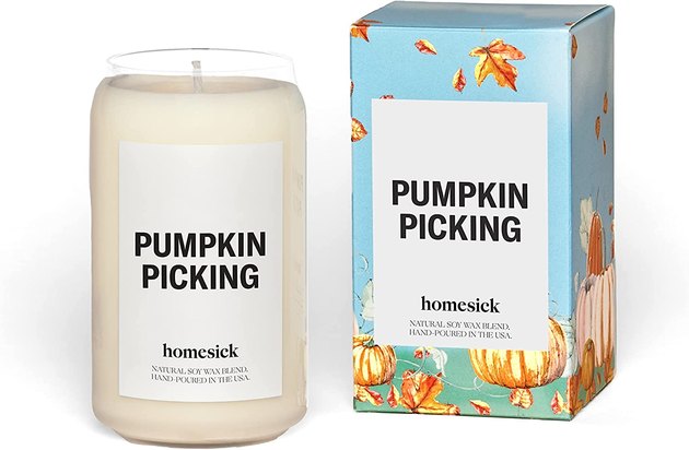 Hand-poured in the U.S. with notes of pumpkin and nutmeg, this candle will have you thinking of classic fall days with a PSL in one hand and freshly picking pumpkin in the other.