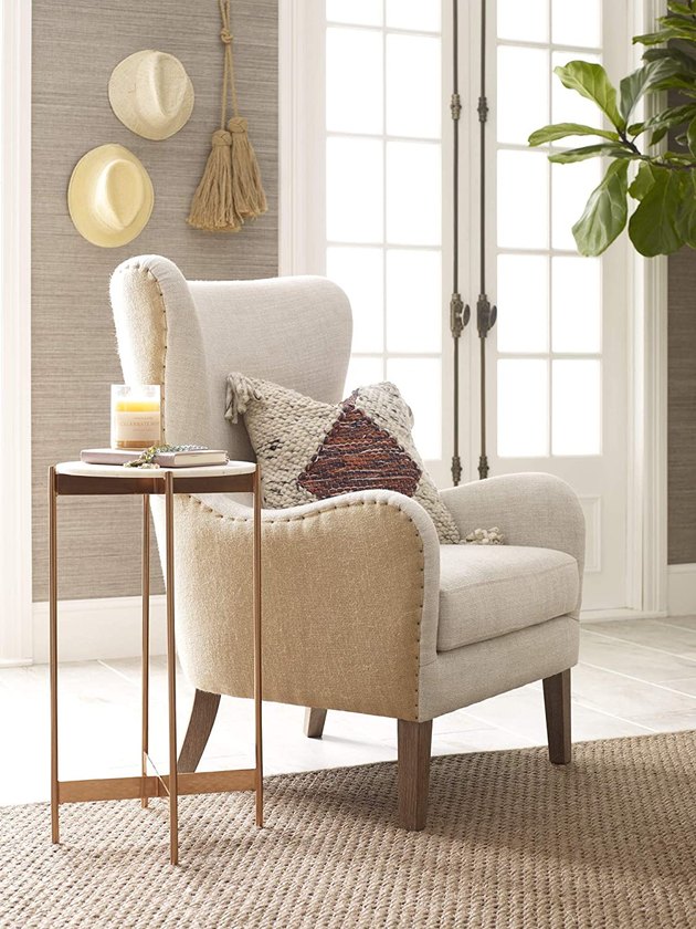 This chair's deep-seated design is perfect for long reading sessions with your favorite book.