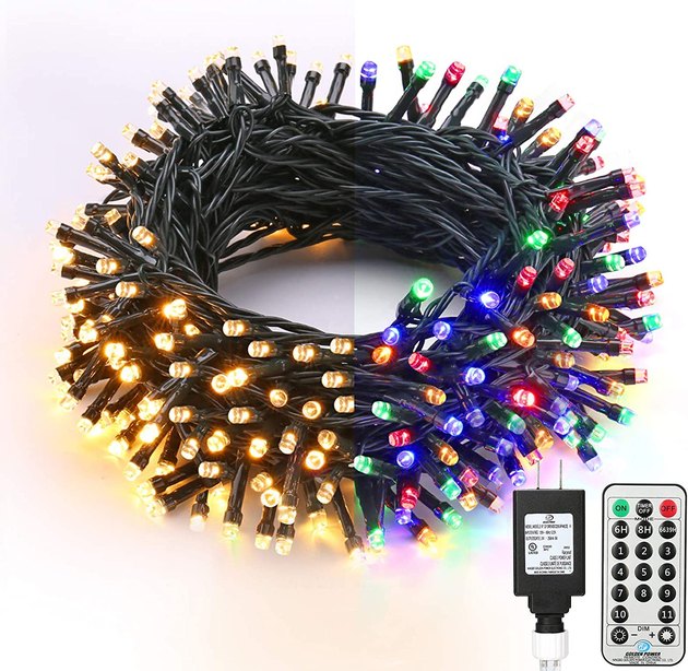 These LED Christmas lights do it all and then some. They offer 11 different lighting modes and four dimmable settings.