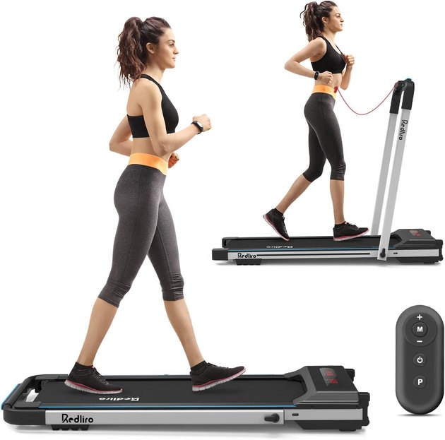 This model is sleek, compact, and foldable, and it comes with some nice extra features, such as pre-set exercise programs.