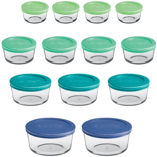If you're on the hunt for the perfect set of round food storage then these are certainly for you. Anchor Hocking's glass containers with BPA-free lids are just as cute as they are practical. Plus, they take up very minimal storage space — ideal for a small kitchen.