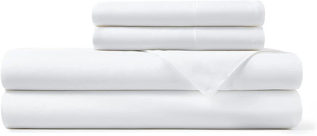 This four-piece sheet set is made with 100% bamboo viscose and OEKO-TEX Standard 100 certified.