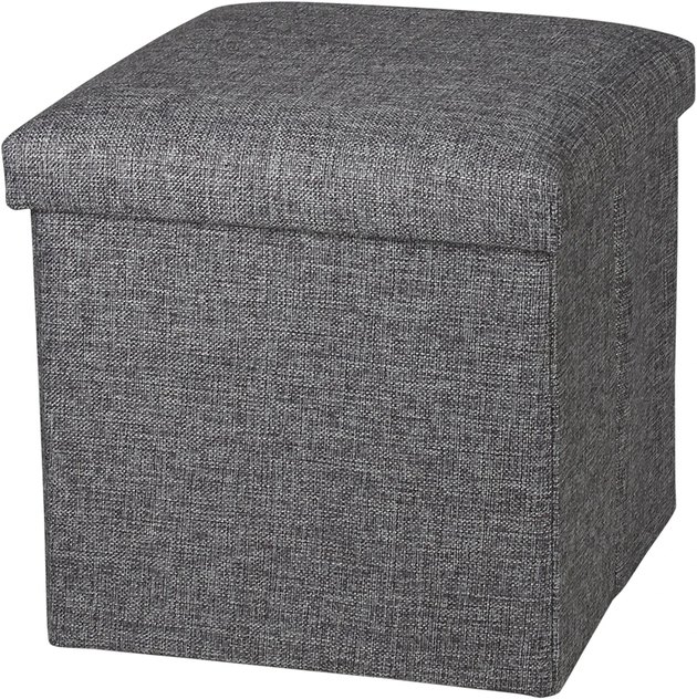 Kick your feet on this linen storage ottoman that doubles as a rest stool. It’s great for budget-conscious shoppers and small space-dwellers alike.