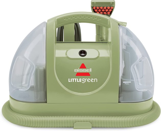 The Little Green Multi-Purpose Portable Carpet and Upholstery Cleaner instantly lifts away tough spills and pet stains from carpets, upholstery, car interiors, and more, thanks to its ultra-strong spray and suction system.