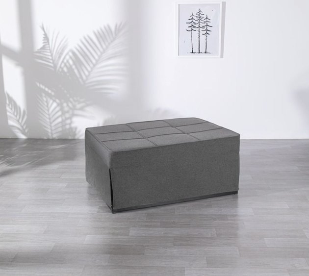 Don’t have a guest bedroom? No problem. Get this ottoman that converts into a bed for all of your lounging needs.