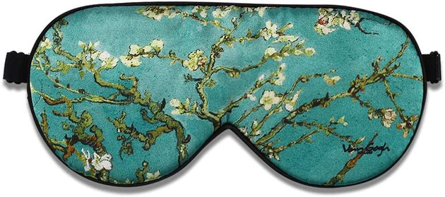Based on Vincent Van Gogh's Almond Blossom painting, this silk mask looks just as good as it feels. It's crafted from 100% mulberry silk lining, fully adjustable in size, and comes in loads of other patterns — from simple stars to whimsical florals.