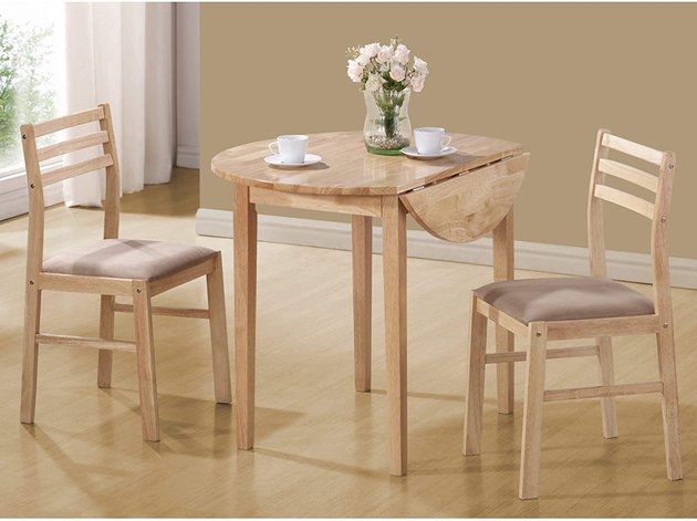 This cute little dining set, complete with extendable leaves, is a no-fail way to add big style to a small space. 