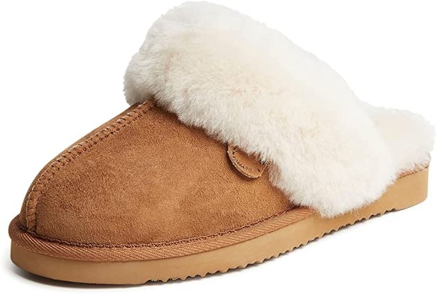If you’re not totally committed to having no shoes in the house (or want a pair you can feel comfortable running out to get the mail in), these are the slippers for you.
