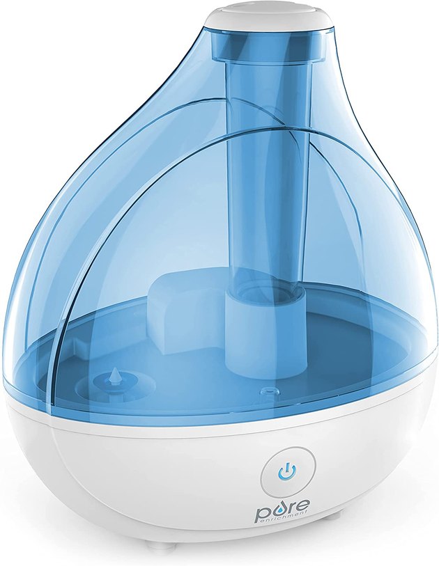 The Pure Enrichment MistAire Ultrasonic Cool Mist Humidifier is a top choice for up to medium-sized rooms. With a cool mist and 1.5-liter water tank, it quietly relieves dry air for up to 25 hours. And if you need a night light, it checks off that box, too.