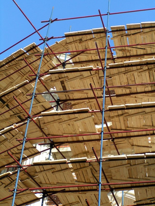 wood scaffold planks