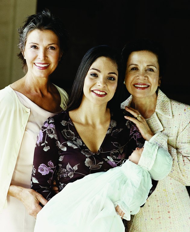 Portrait of a Family at a Baptism