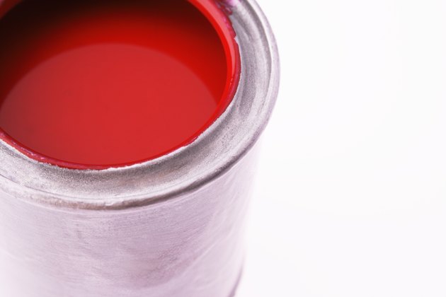 Close up of a paint can