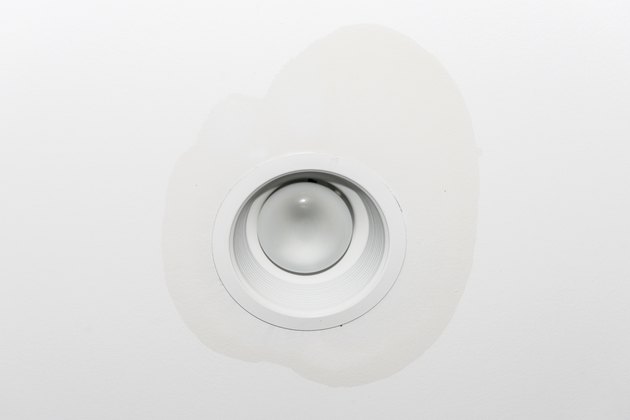 Water damage on the ceiling
