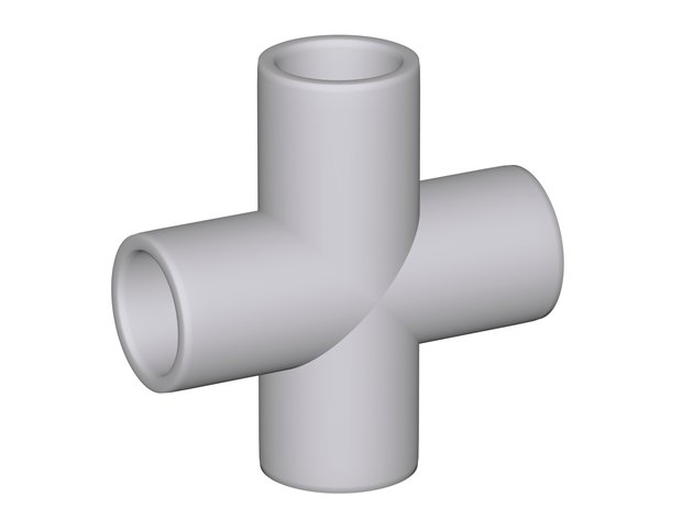Fitting - PVC connection doubletree