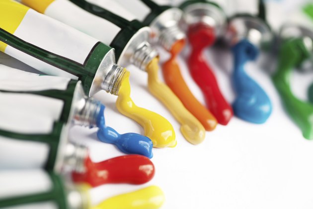 multicolor tubes of paint