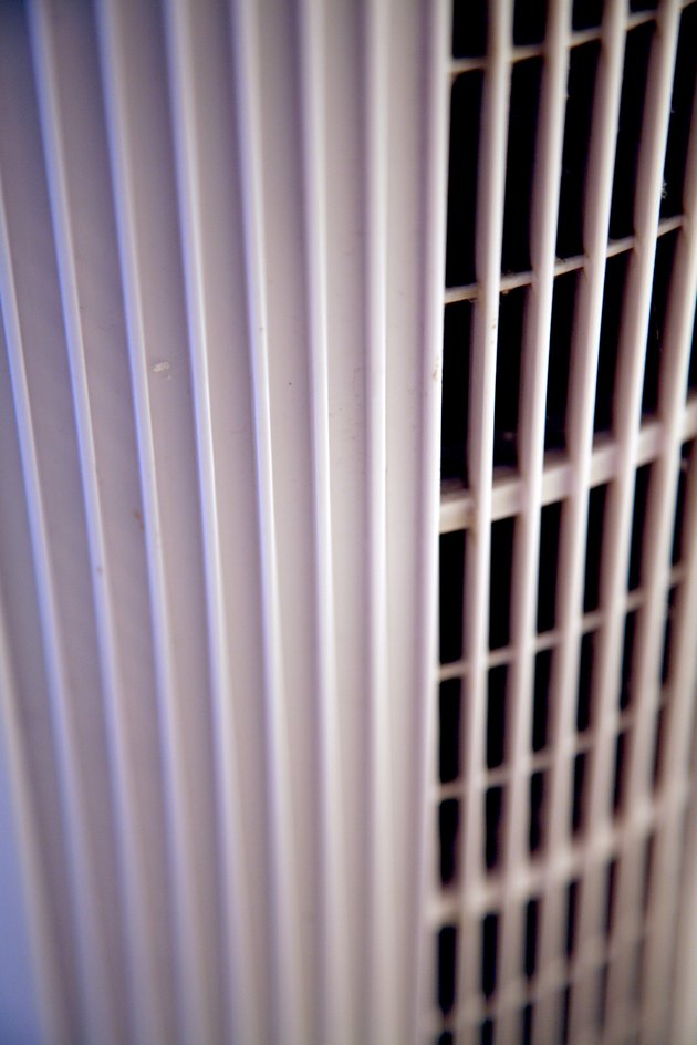 Close-up of household ionizing air filter