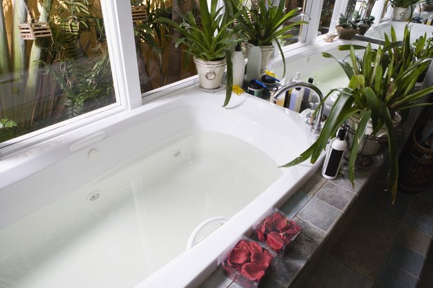 Bathub and plants