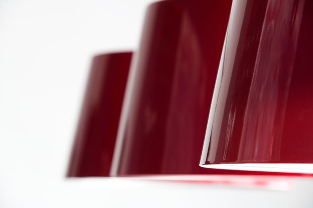 Shiny lampshades