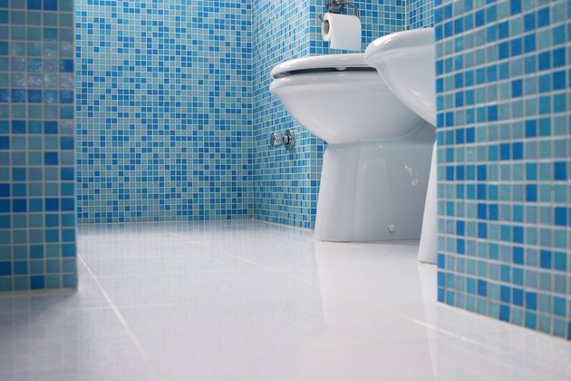 Blue bathroom