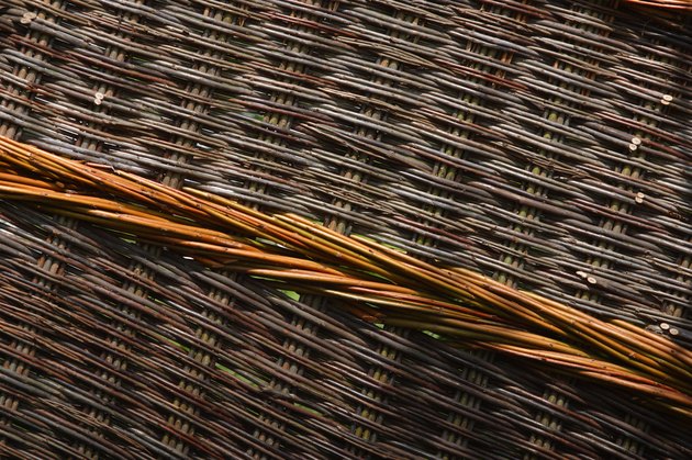Woven wicker furniture