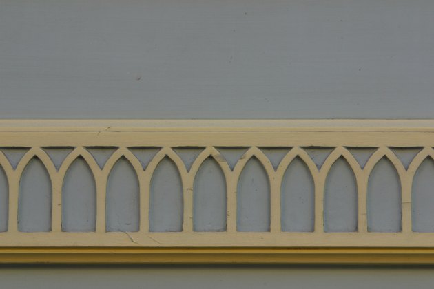 Decorative molding on wall
