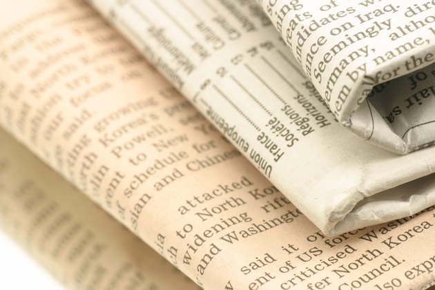 Stack of newspapers