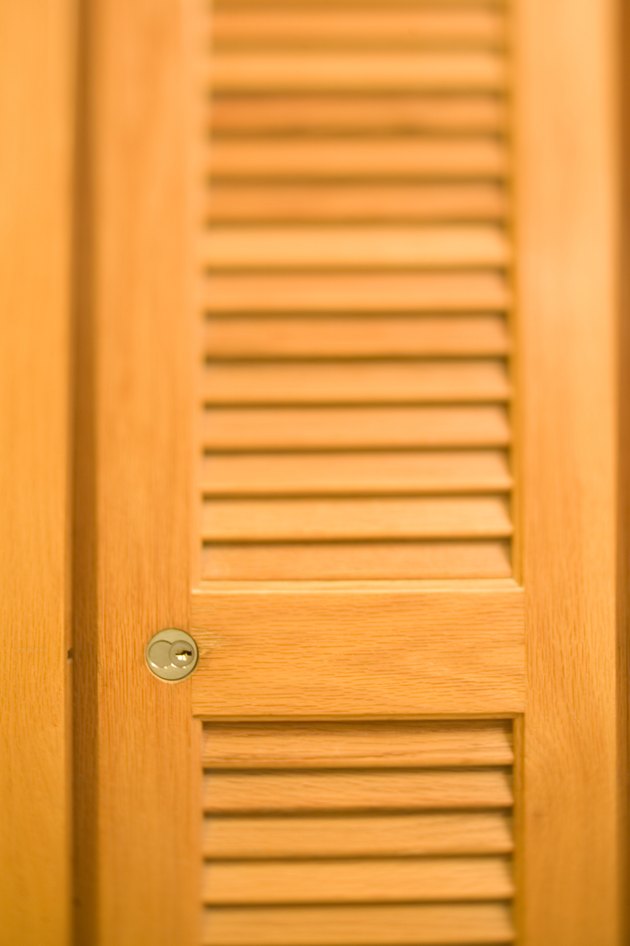 Wooden closet door