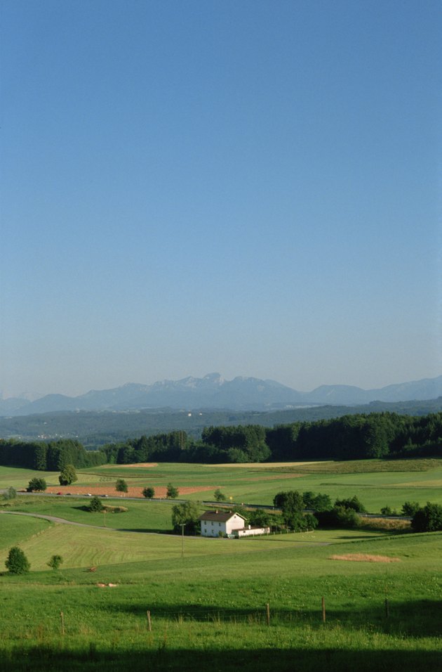 Farmhouse in field , Bavaria , Germany