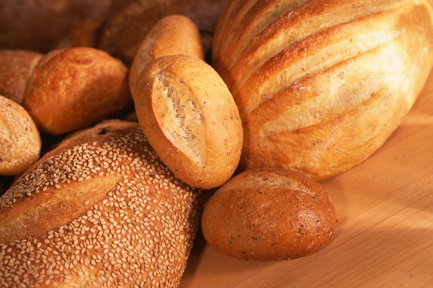 Assortment of bread loaves