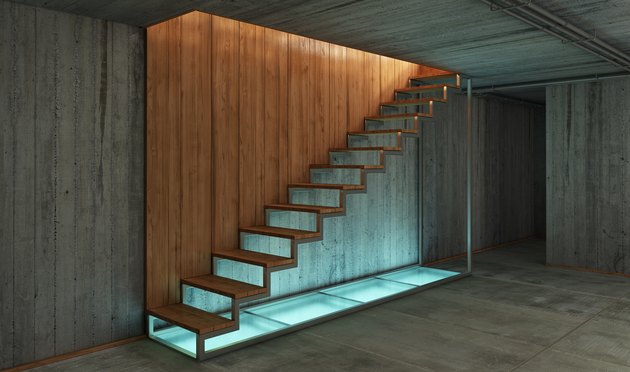 wooden stairs