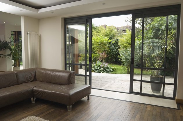 Living room and patio