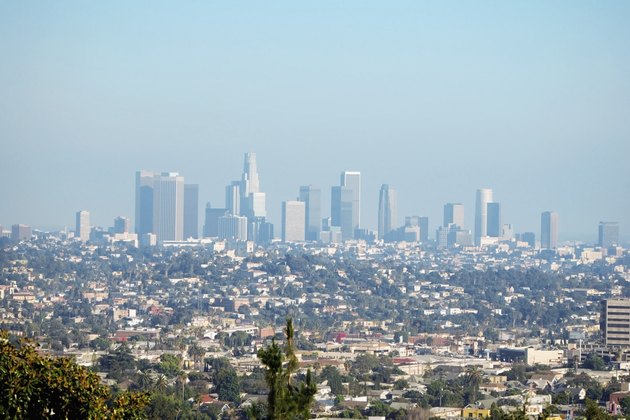 Panoramic view of Los Angeles, Los Angeles, California, USA