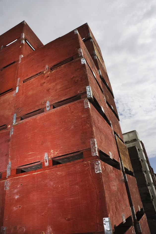 Stacked containers