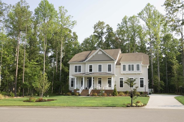 Exterior of house in suburbs